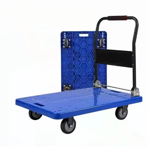 KriShyam®Folding Platform Truck Hand Truck Trolley, 500Kg Foldable Push Cart trolley with 360 Degree Swivel Wheels for Easy Storage-60cm x 90cm
