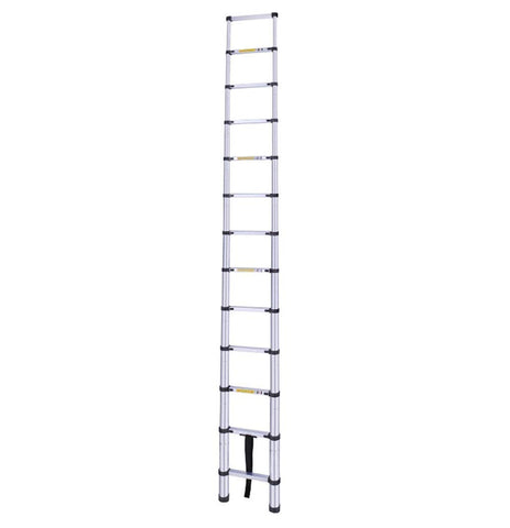 KRISHYAM® Portable Ultra-Stable Aluminium Folding Compactor Household and Outdoor Purpose, Large, 15-Steps Telescopic Ladder 4.4 Meter (14.5 Feet)