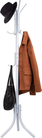 KriShyam® Coat Rack with 12 Hooks, 5.6ft Metal coat rack freestanding,Cloth stand Coat Tree Hats Hanger Holder for Purse, Scarf Rack, Jacket, Umbrella Tree Stand