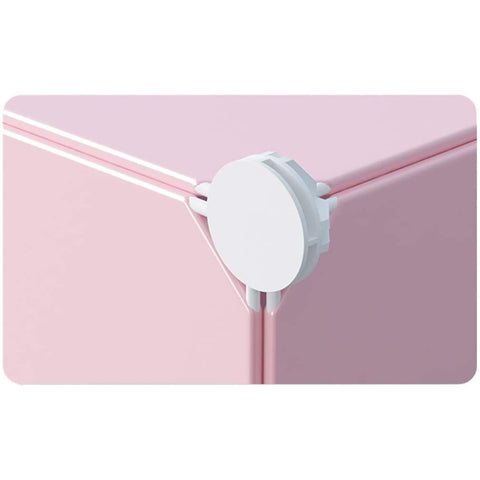 KriShyam ® 8 Door Plastic Sheet Wardrobe Storage Rack Closest Organizer for Clothes Kids Living Room Bedroom Small Accessories/bookcase/toys