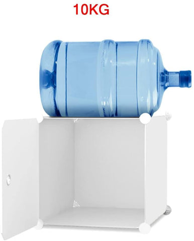 KriShyam ® 8 Door Plastic Sheet Wardrobe Storage Rack Closest Organizer for Clothes Kids Living Room Bedroom Small Accessories/bookcase/toys