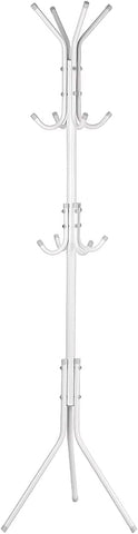 KriShyam® Coat Rack with 12 Hooks, 5.6ft Metal coat rack freestanding,Cloth stand Coat Tree Hats Hanger Holder for Purse, Scarf Rack, Jacket, Umbrella Tree Stand