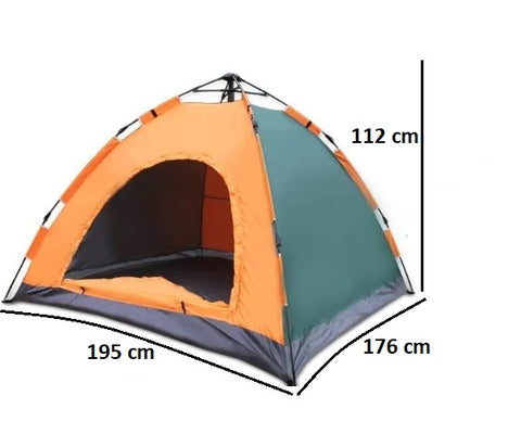KriShyam® Automatic Pop Up Camping Tent Automatic Hydraulic Dome Tent for Camping,Hiking,Travel,Picnic,Fishing,Beach with Carrybag (4 Person-Automatic Hydraulic Tent)