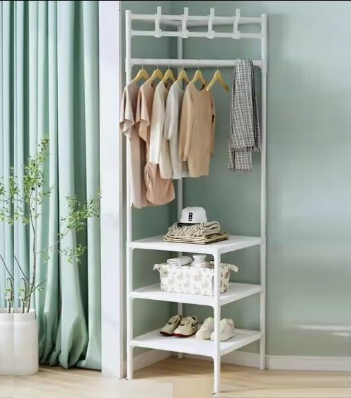 KriShyam® Premium Quality Corner Coat Rack Layers Cloth