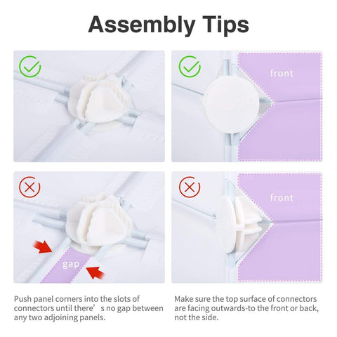 KriShyam ® 8 Door Plastic Sheet Wardrobe Storage Rack Closest Organizer for Clothes Kids Living Room Bedroom Small Accessories/bookcase/toys