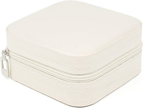 KriShyam® PU தோல் சிறிய நகைப் பெட்டி அமைப்பாளர் | பயண நகை வழக்கு, நகை பயண அமைப்பாளர் | மோதிரம், பதக்கம், நெக்லஸ், வளையல் காதணி அமைப்பாளர் | பெண்களுக்கான நகைப் பெட்டி