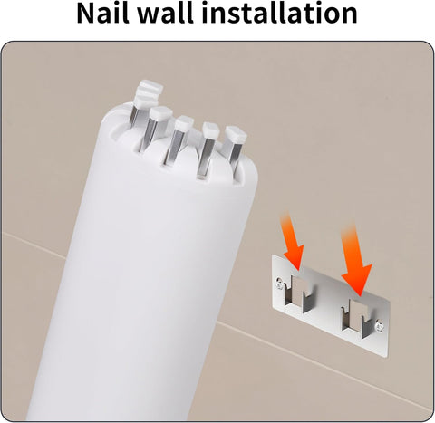 Krishyam® Foldable Clothes Drying Rack, Fan-Shaped, Tripod Stand, 360° Rotation, Wooden Poles, Foot Buckle, Indoor/Outdoor Use. (7 STICK, BLACK WOODEN)