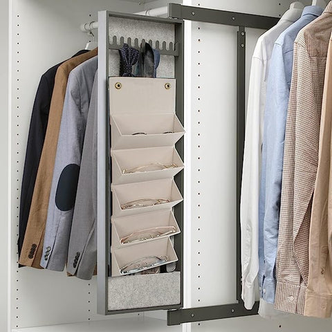 KRISHYAM® Sunglasses Case, Sunglasses Organizer Case with 5 Slot Compartments Glasses Hanging Organizer Storage Box Travel Portable Sunglasses Storage Case for Men&Women