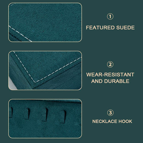 KriShyam® Jewelry Box Case Organizer Large Vintage Jewelry Organizer Boxes Earring Ring Necklace Rack Storage Drawer Container Gift Traveling Western Jewelry For Teen Girls Women(Green)