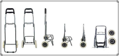 KriShyam® Folding Essential Shopping Trolley-Luggage-Bag-with-2 wheels (Navy Blue & Black )