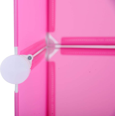 KriShyam ® 8 Door Plastic Sheet Wardrobe Storage Rack Closest Organizer for Clothes Kids Living Room Bedroom Small Accessories/bookcase/toys