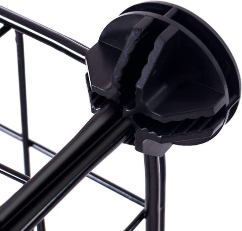 KriShyam® போர்ட்டபிள் க்ளோசெட் வார்ட்ரோப் க்யூப் வார்ட்ரோப் தொங்கும் ஆடைகள், மாடுலர் கேபினெட் விண்வெளி சேமிப்பு, ஐடியல் ஸ்டோரேஜ் ஆர்கனைசர் கியூப் வித் டவர் டிசைன் அச்சிடப்பட்டது - வெள்ளை/கருப்பு (12 பெட்டி)