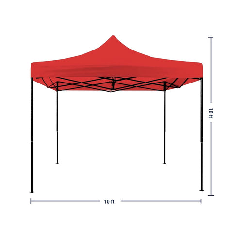 KriShyam® 10x10 ft Pop Up Canopy Tent with Carry Bag – Waterproof & UV Protection Folding Outdoor Gazebo Shelter for Garden, Camping, Picnic, Party & Events