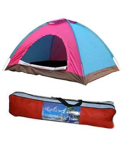 KriShyam® Portable Fabric Tent for 2 Person (Standard Size, Multicolour)