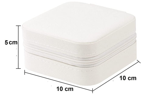 KriShyam® PU தோல் சிறிய நகைப் பெட்டி அமைப்பாளர் | பயண நகை வழக்கு, நகை பயண அமைப்பாளர் | மோதிரம், பதக்கம், நெக்லஸ், வளையல் காதணி அமைப்பாளர் | பெண்களுக்கான நகைப் பெட்டி