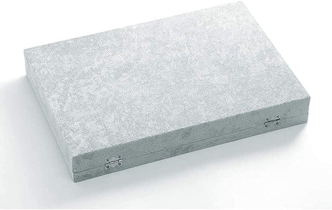 KriShyam ® Ring Earring Necklace Jewelry Storage Organizer 6 Hooks Necklace Organizer & 10 Slot Ring Holder Clear Glass Lid Display Storage Case with Lock