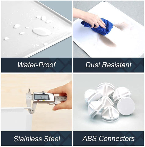 KriShyam ® 12 Door Plastic Sheet Wardrobe Storage Rack Closest Organizer for Clothes Kids Living Room Bedroom Small Accessories/bookcase/toys