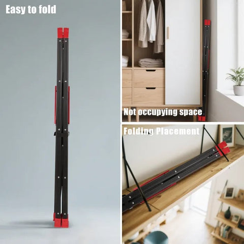 KRISHYAM® Premium Foldable Multipurpose Step Ladder for Home & Office | Heavy-Duty Aluminium Alloy Folding with Anti-Slip Steps & Safety Lock