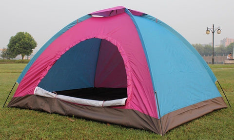 KriShyam® Portable Fabric Tent for 4 Person (Standard Size, Multicolor)