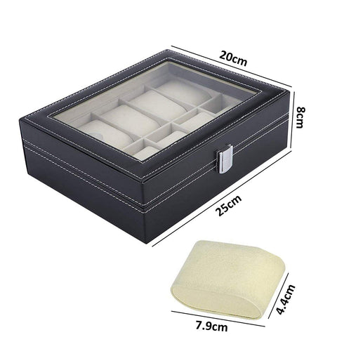 KriShyam® Men and Women Watch Box/Watch Case/Organizer (10 Slot Watch Box)