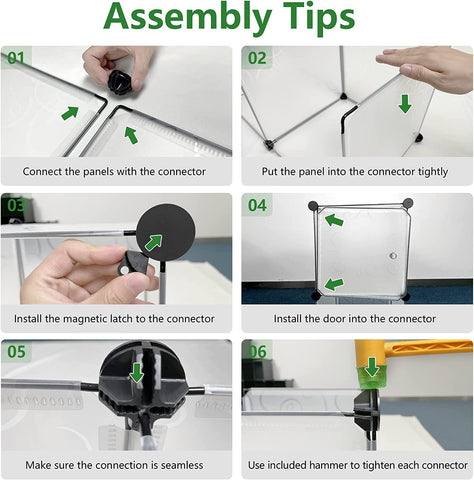 KriShyam ® 8 Door Plastic Sheet Wardrobe Storage Rack Closest Organizer for Clothes Kids Living Room Bedroom Small Accessories/bookcase/toys