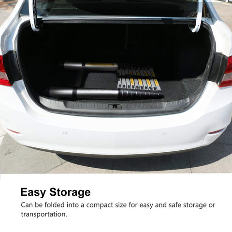 KriShyam® Portable Ultra-Stable Aluminium Folding Compactor Household and Outdoor Purpose, Large, 11-Steps Telescopic Ladder 3.2 Meter (10.5 Feet)