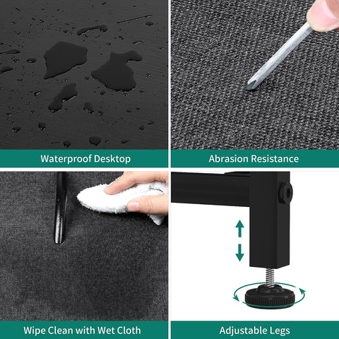 KriShyam® 5 Drawers Fabric Dresser Storage Chest of Drawers for Bedroom,Closet, Living Room, Hallway, Dorm,Children's Room Sturdy Steel Frame, Easy Pull Fabric Bins & Wooden Top