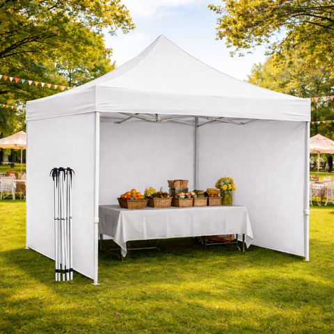 KriShyam® Heavy-Duty Pop-Up Canopy Tent with Sidewalls | Outdoor Gazebo Shelter for Events, Markets & Parties ⛺✨