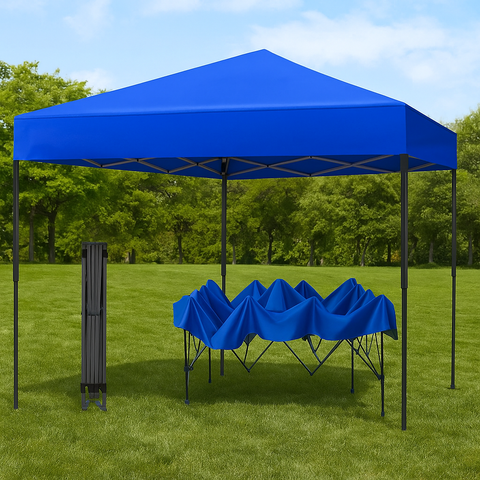KriShyam® 10x10 ft Pop Up Canopy Tent with Carry Bag – Waterproof & UV Protection Folding Outdoor Gazebo Shelter for Garden, Camping, Picnic, Party & Events