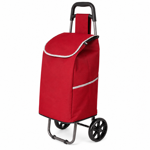 KriShyam® Shopping Cart Shopping Carry Shopping Trolley, Removable Bag, Folding Shopping Cart with Wheels Large and Lightweight Shopping Trolley