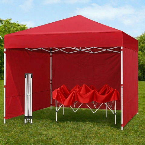 KriShyam® Heavy-Duty Pop-Up Canopy Tent with Sidewalls | Outdoor Gazebo Shelter for Events, Markets & Parties ⛺✨
