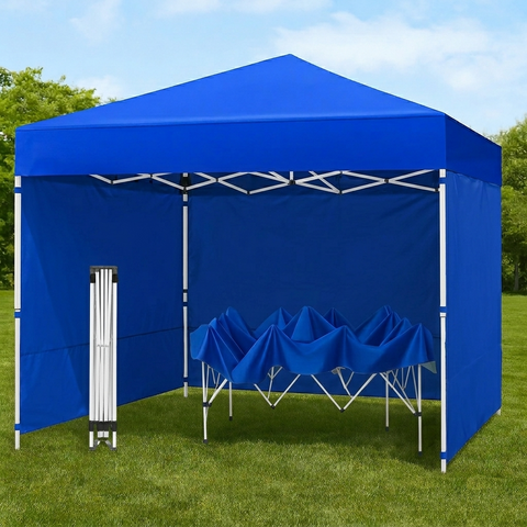 KriShyam® Heavy-Duty Pop-Up Canopy Tent with Sidewalls | Outdoor Gazebo Shelter for Events, Markets & Parties ⛺✨
