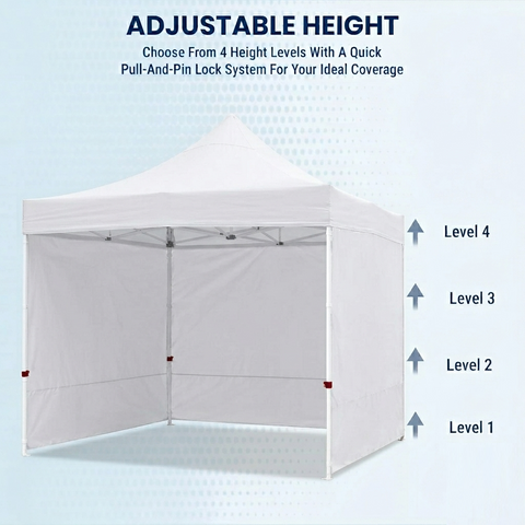 KriShyam® Heavy-Duty Pop-Up Canopy Tent with Sidewalls | Outdoor Gazebo Shelter for Events, Markets & Parties ⛺✨