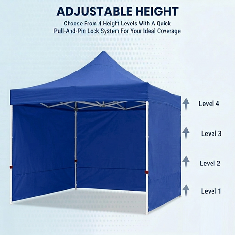 KriShyam® Heavy-Duty Pop-Up Canopy Tent with Sidewalls | Outdoor Gazebo Shelter for Events, Markets & Parties ⛺✨