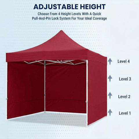 KriShyam® Heavy-Duty Pop-Up Canopy Tent with Sidewalls | Outdoor Gazebo Shelter for Events, Markets & Parties ⛺✨