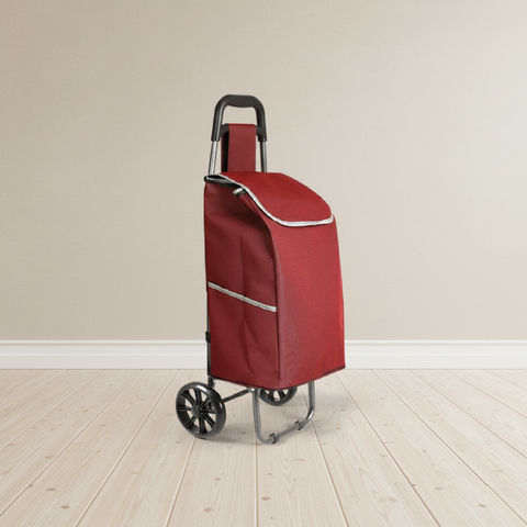 KriShyam® Shopping Cart Shopping Carry Shopping Trolley, Removable Bag, Folding Shopping Cart with Wheels Large and Lightweight Shopping Trolley