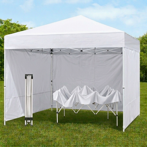 KriShyam® Heavy-Duty Pop-Up Canopy Tent with Sidewalls | Outdoor Gazebo Shelter for Events, Markets & Parties ⛺✨