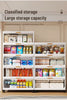 KRISHYAM® Modular Plastic Storage Cabinet with Translucent Doors & Wheels | Multi-Tier Clothes & Utility Organizer | Dustproof Freestanding Wardrobe (4 Layer - 4 Door (White))