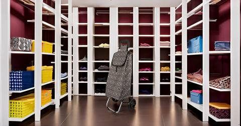 KriShyam® Foldable Shopping Trolley cart Shopping Trolley Bag and Removable Bag with Handle and 2 Wheels for Groceries,Fruits & Vegetables cart/Basket (2 Wheel White Print)