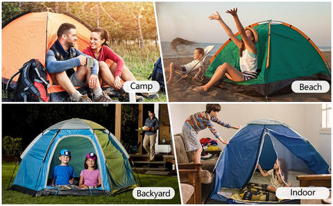 KriShyam® Portable Fabric Tent for 2 Person (Standard Size, Multicolour)